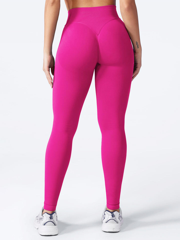 Stretchy High-Waisted Sporty Yoga Pants-Multicolor