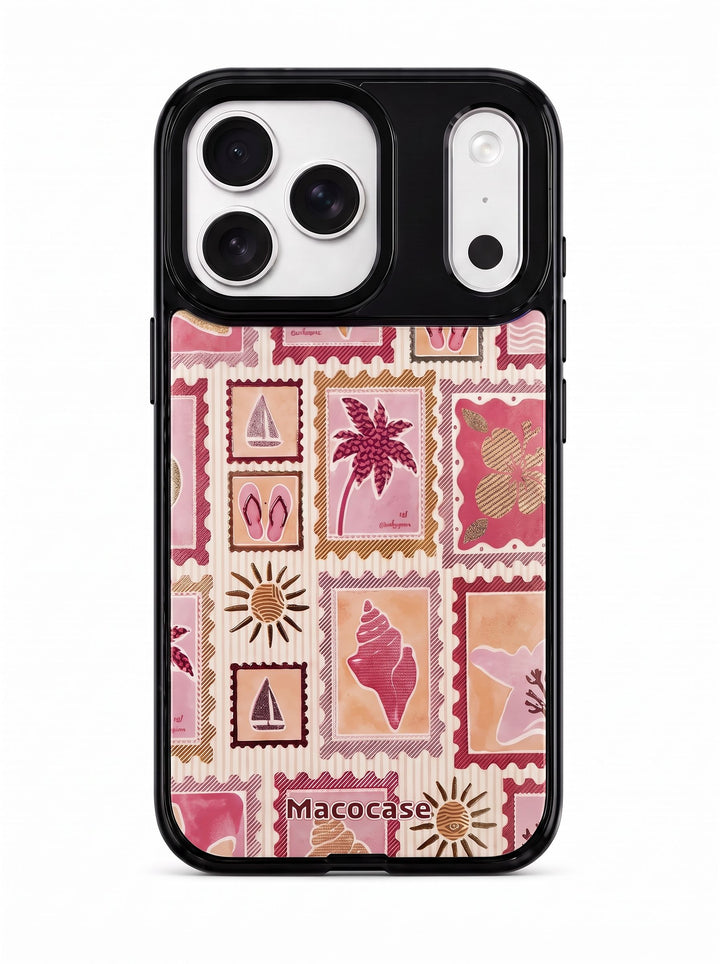 Beach Theme Stamp Print Phone Case