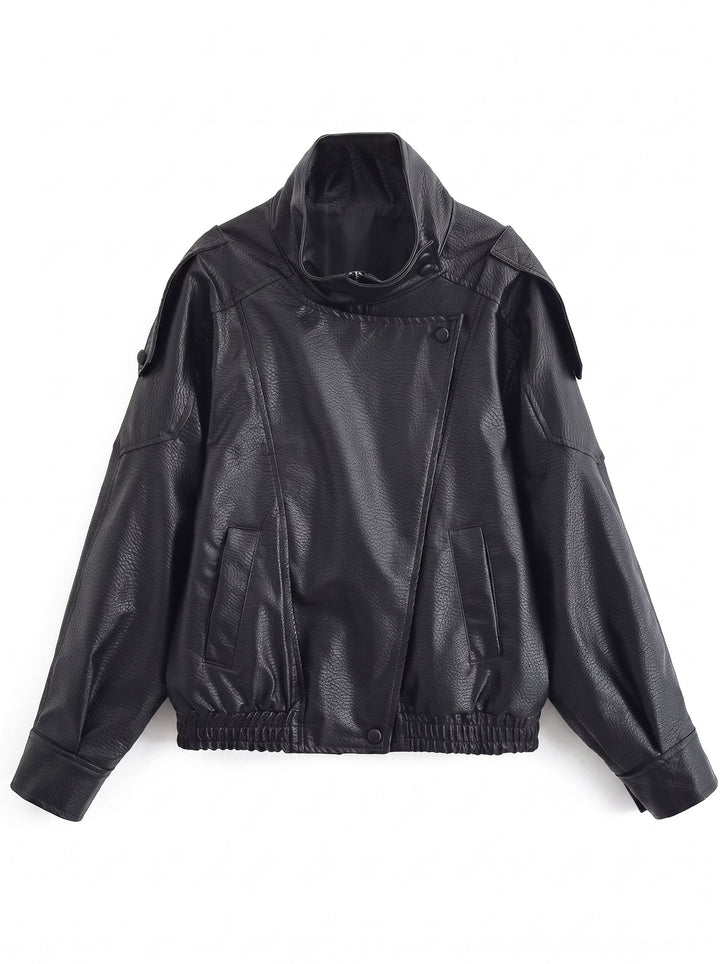 Oversized Vintage Faux Leather Jacket
