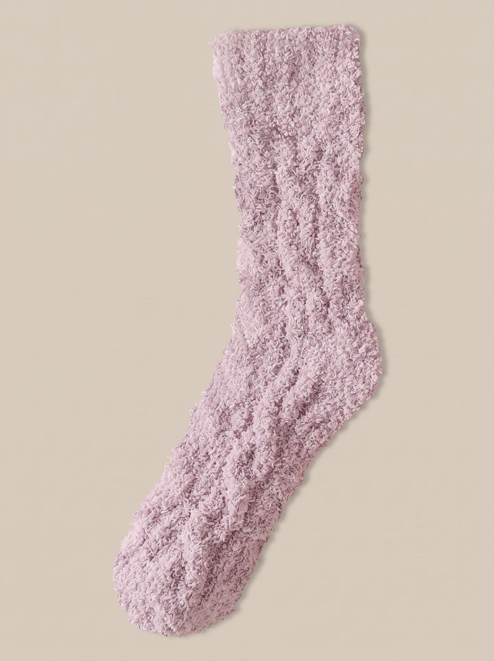 Cozy Plush Cable Knit Socks