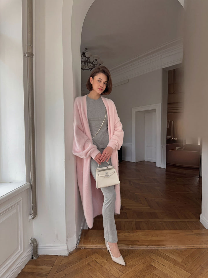 Cozy Fuzzy Cardigan Sweater Set