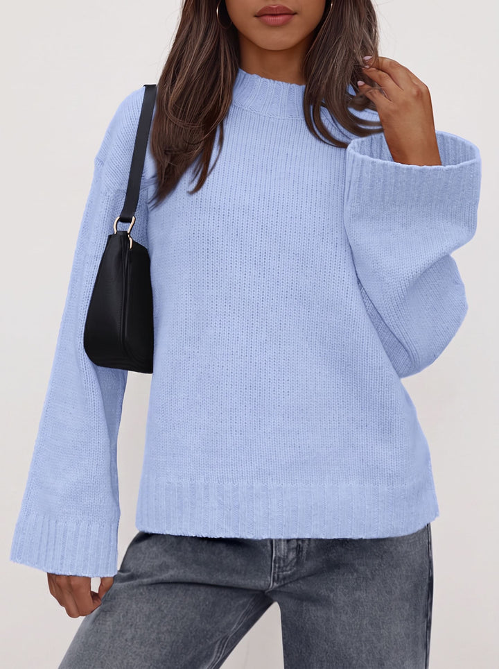 Cozy Bell Sleeve Knit Sweater