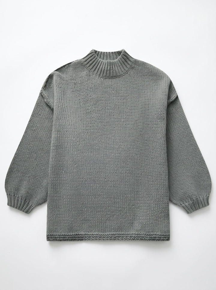 Cozy Oversized Mock Neck Sweater