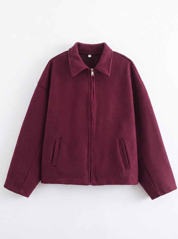 Cozy Oversized Zip Up Jacket