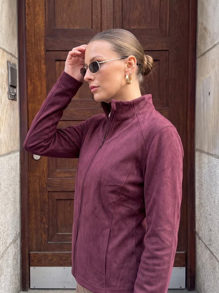 Cozy Brushed Zip Up Jacket