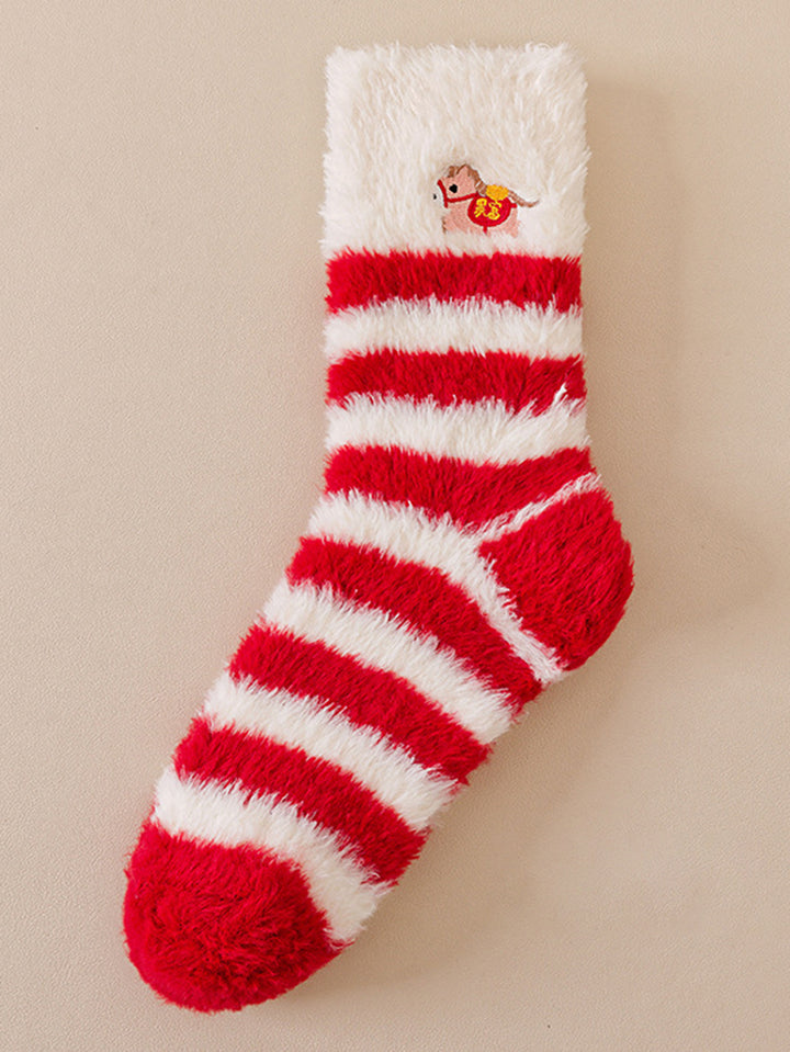 Cozy Fuzzy Christmas Holiday Socks