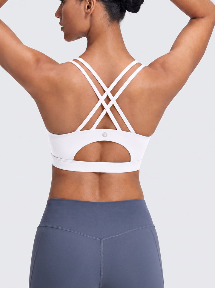 Seamless Strappy Back Sports Bra