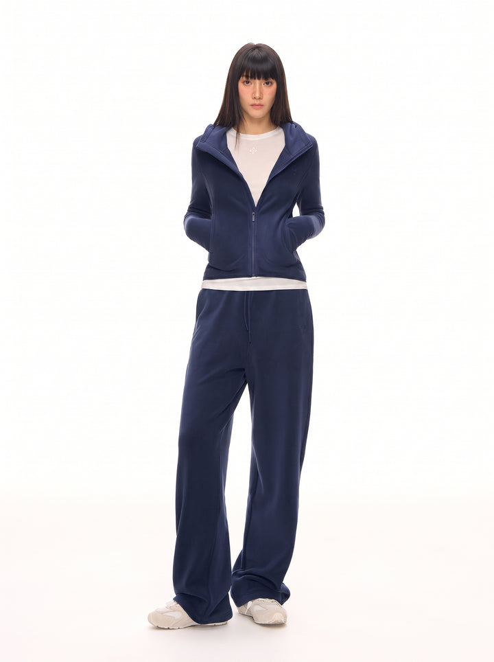 Comfy Velour Wide Leg Pants