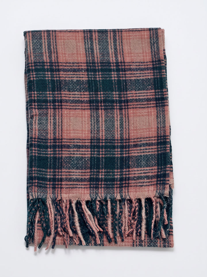Oversized Plaid Soft Winter Scarf