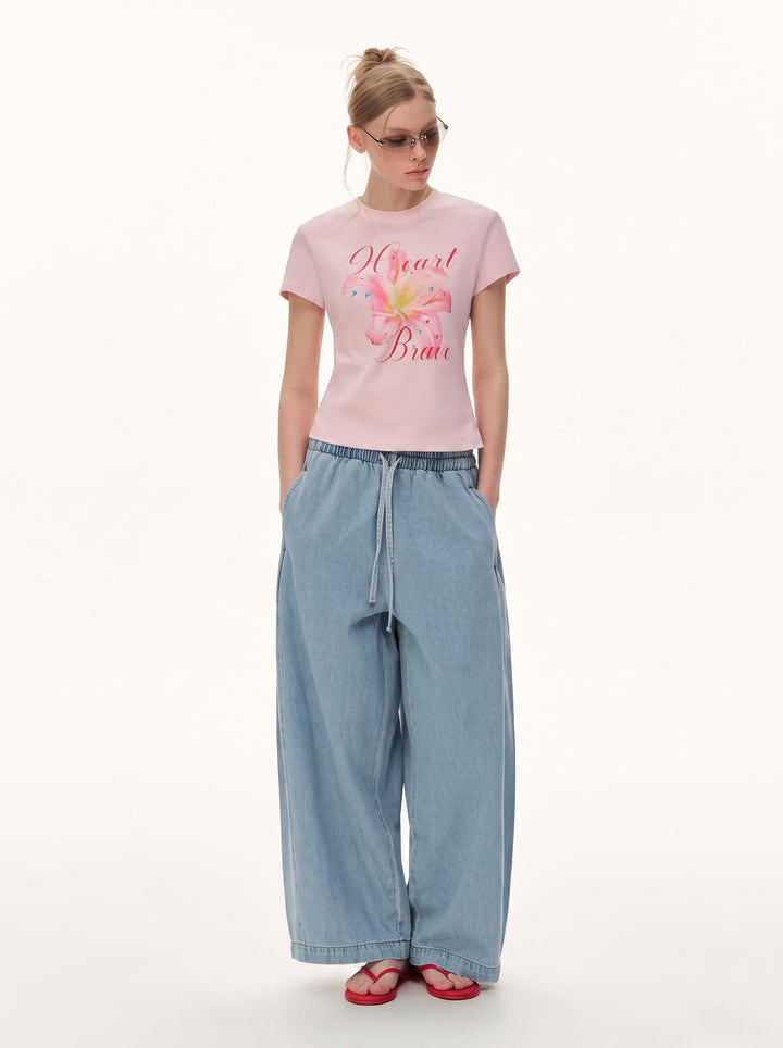 High Waisted Loose Wide Leg Jeans