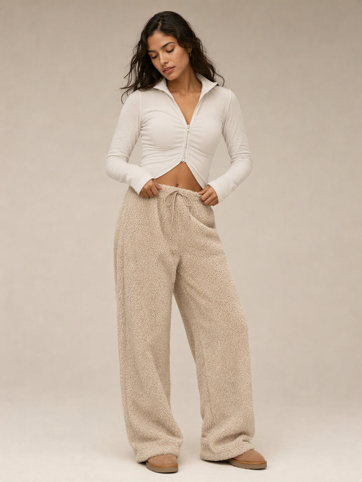 Cozy Fuzzy High Waisted Lounge Pants