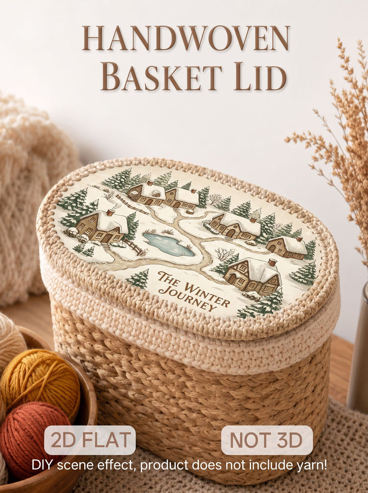 Merry Christmas Gnomes Wooden Basket Bottom