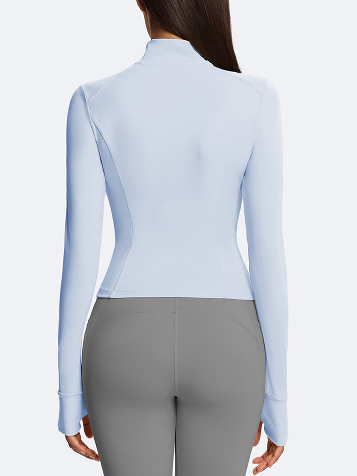 Slim Fit Thumbhole Yoga Jacket