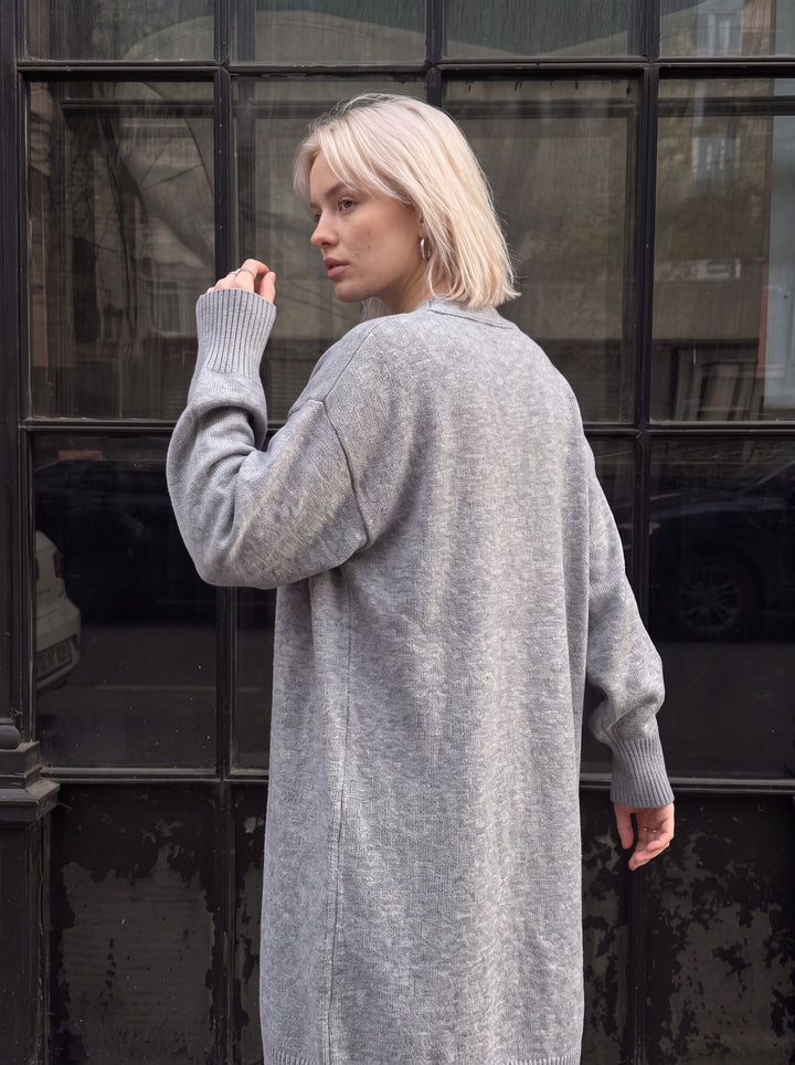 Cozy Oversized Long Knit Cardigan