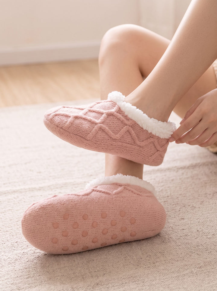 Cozy Plush Lined Slipper Socks