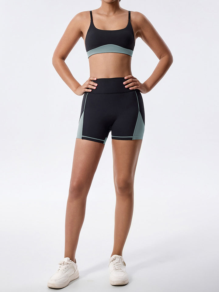 Seamless High Waisted Yoga Short Set