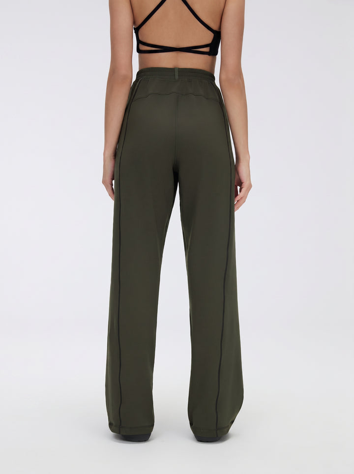 High Waisted Zipper Pocket Pants