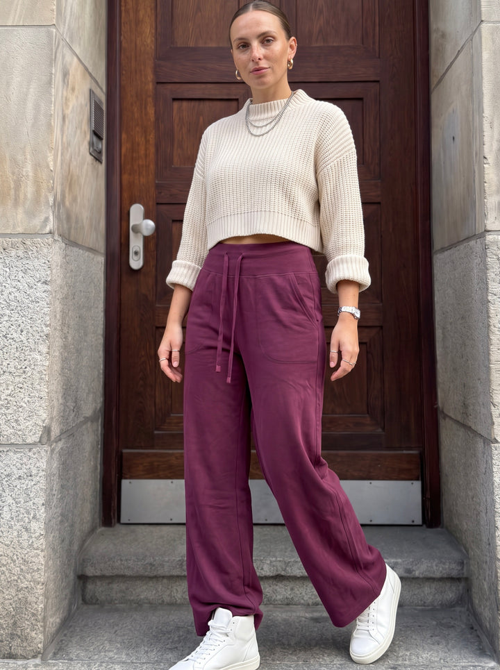 Comfy High Waisted Fleece Lounge Pants