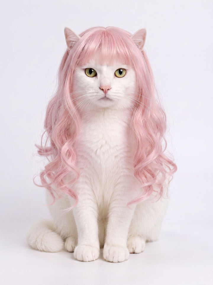 Funny Curly Realistic Pet Dog Wig