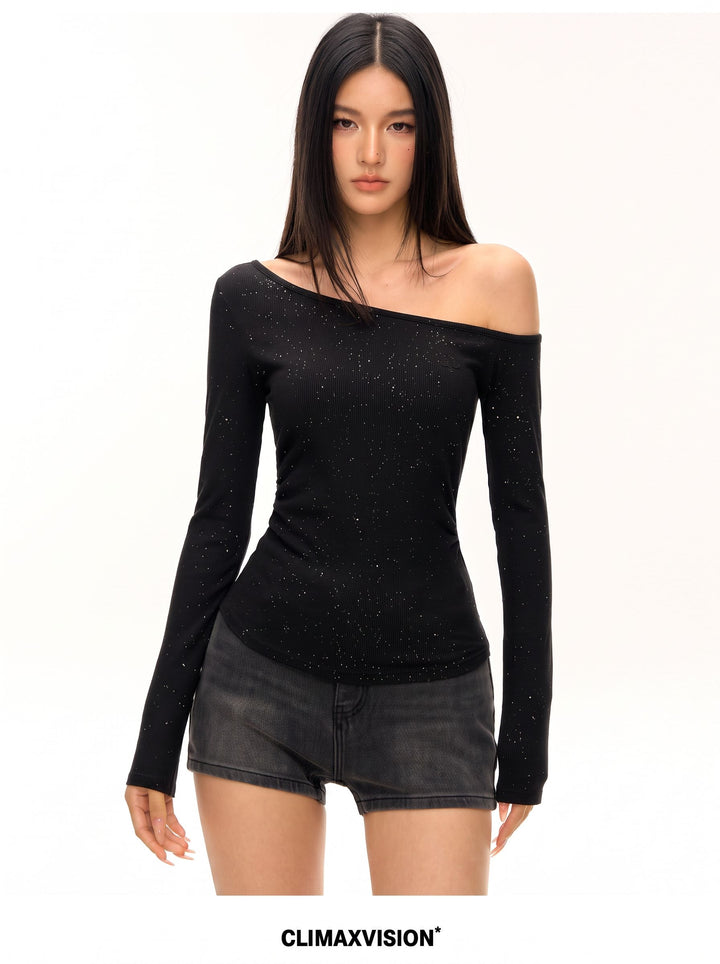 Off Shoulder Slim Fit Tee