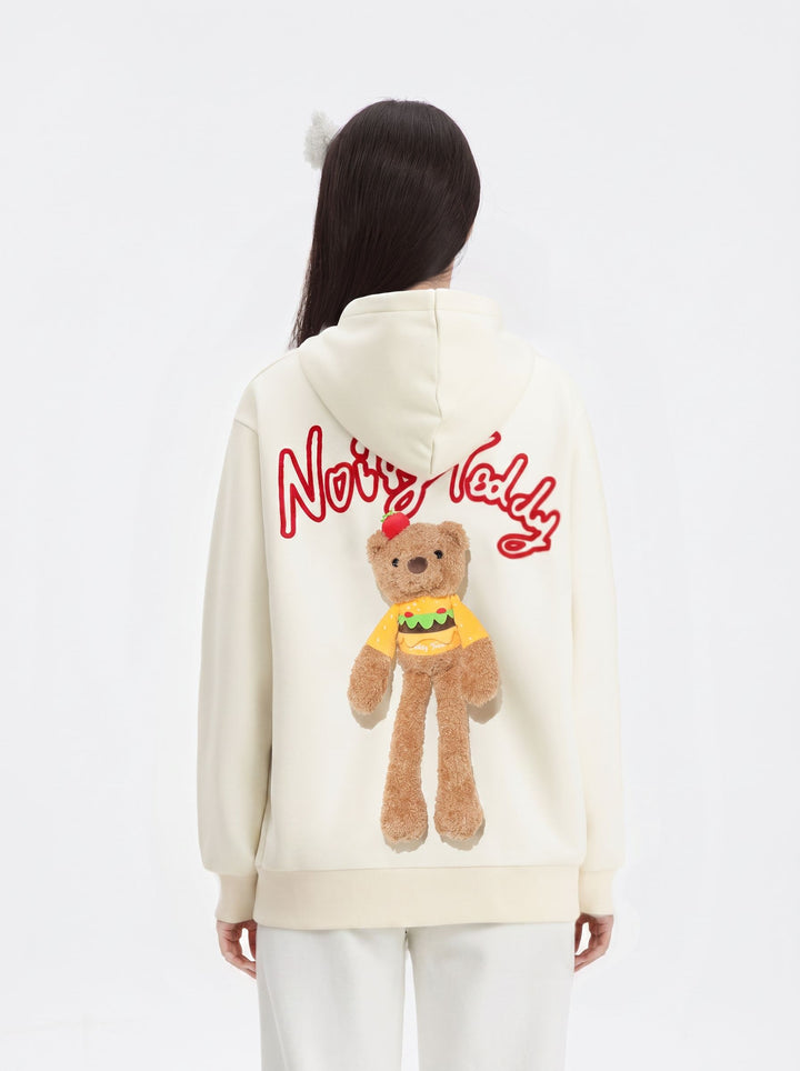 Cute Teddy Bear Graphic Hooded Jacket