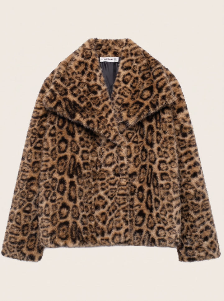 Plush Soft Cropped Faux Fur Coat