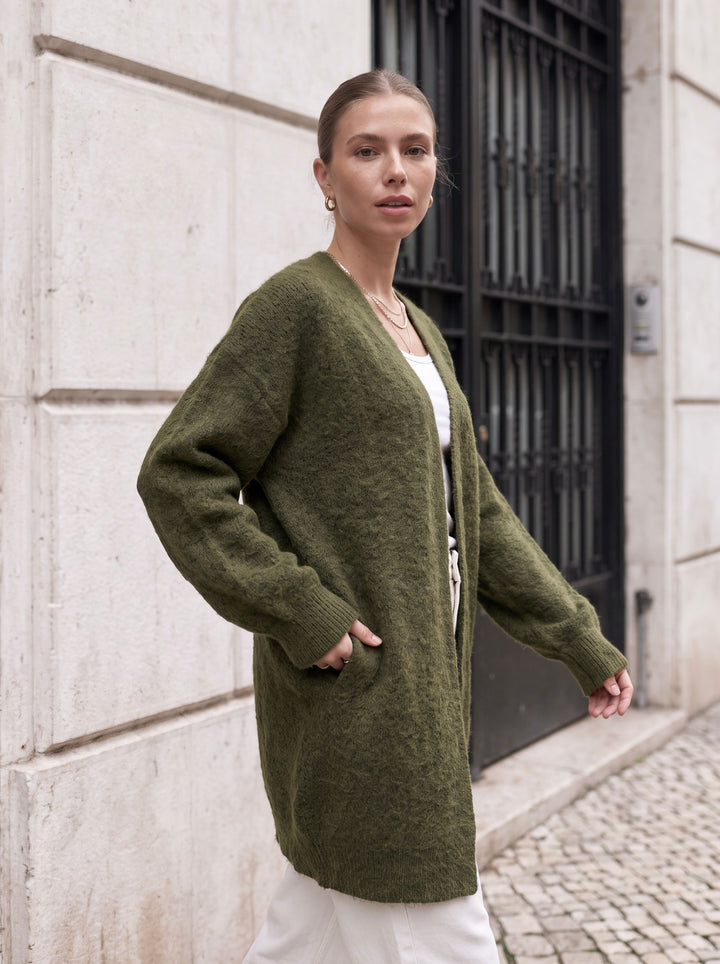 Oversized Cozy Knit Cardigan Sweater