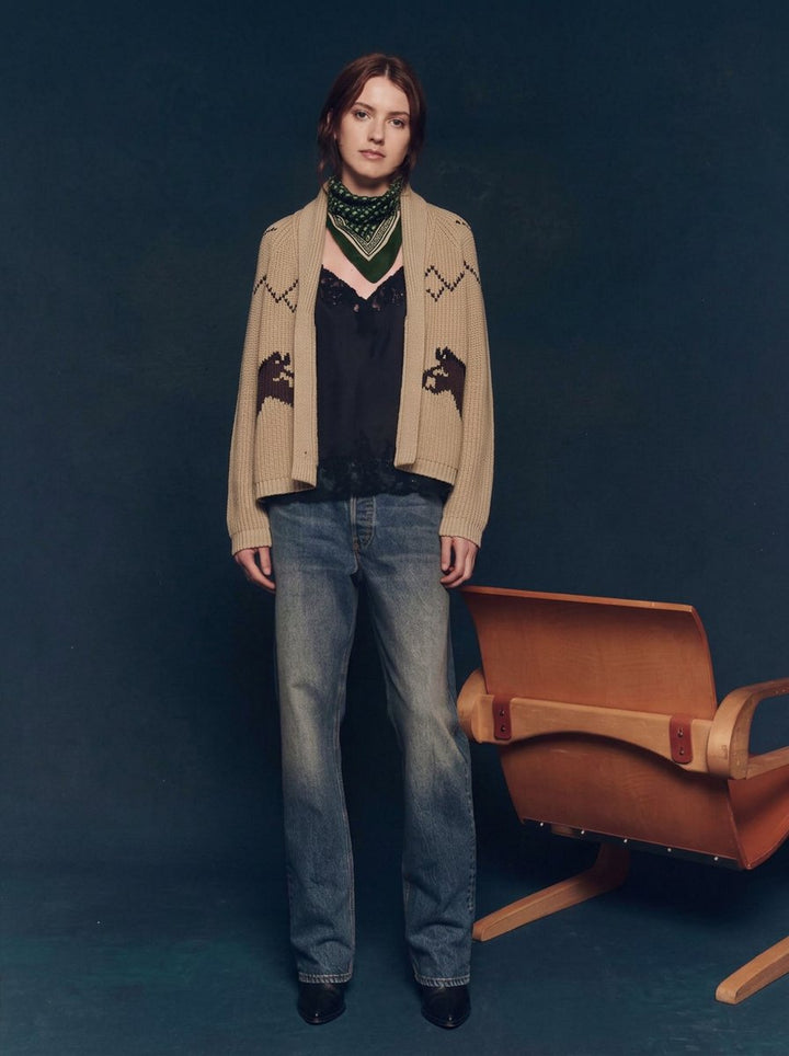Cozy Ribbed Pattern Knit Cardigan
