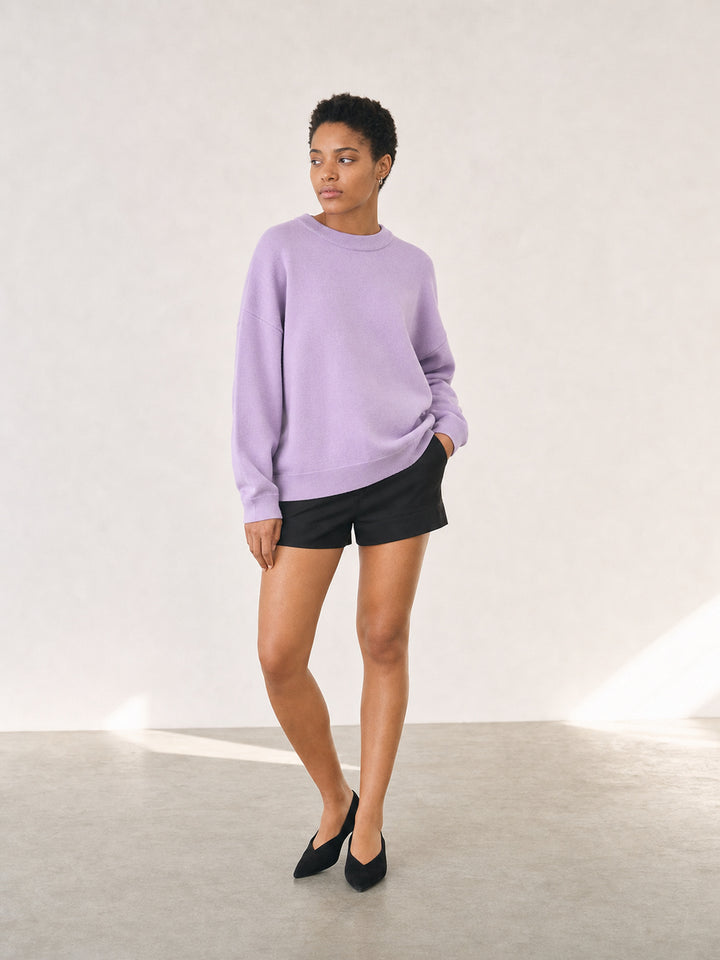 Cozy Oversized Crewneck Pullover Sweatshirt
