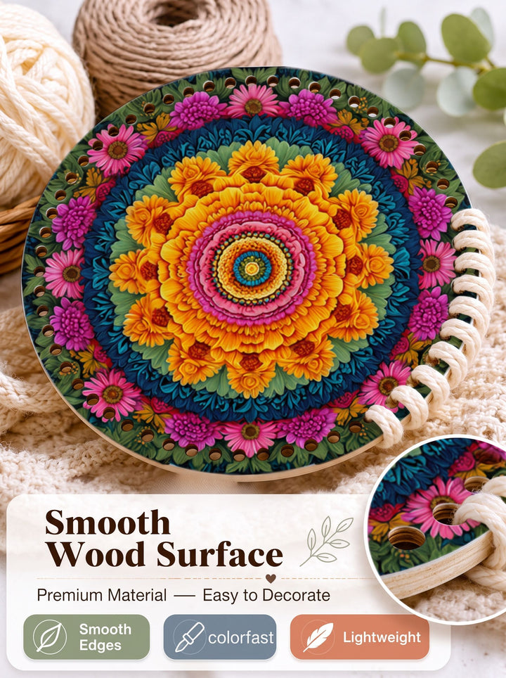 Floral Mandala Pattern Crochet Bag Base