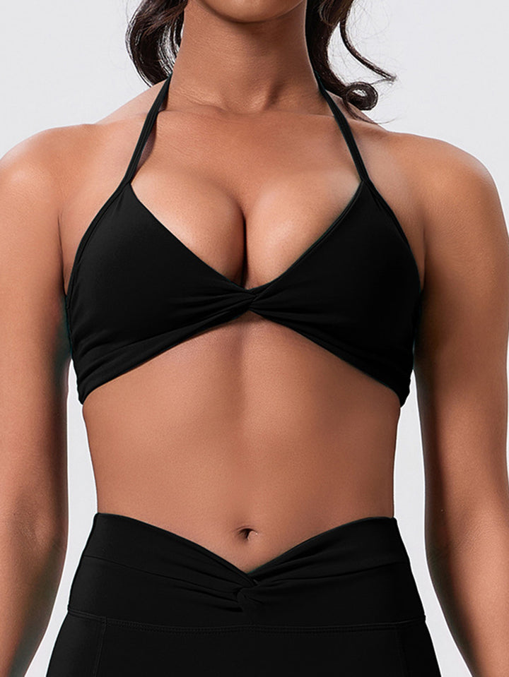 Twisted Halter Neck Yoga Tank Top
