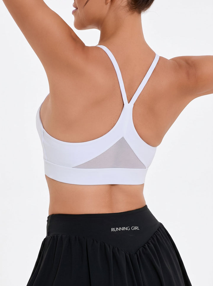 Breathable Mesh Racerback Workout Sports Bra