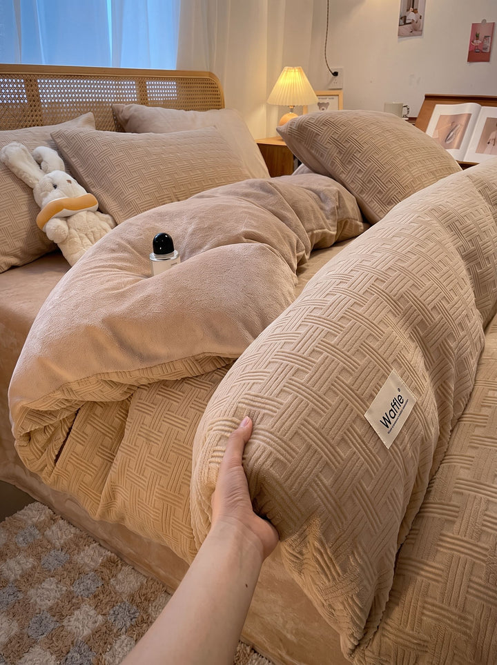 Cozy Soft Waffle Bedding Set