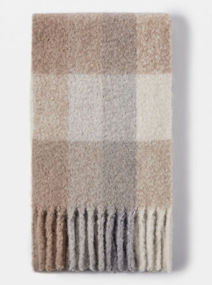 Cozy Plaid Brushed Winter Scarf