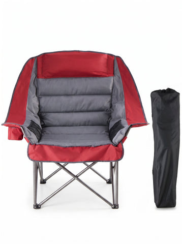 [World Cup 2026]Camp Chair - A 450-Pound Durable Folding Chair Equipped With A Cup Holder And Side Pockets