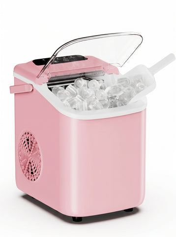 [World Cup 2026]Desktop Ice Maker With Movable Handle Can Produce 9 Ice Balls In 6 To 8 Minutes Equipped With A Basket And A Spoon