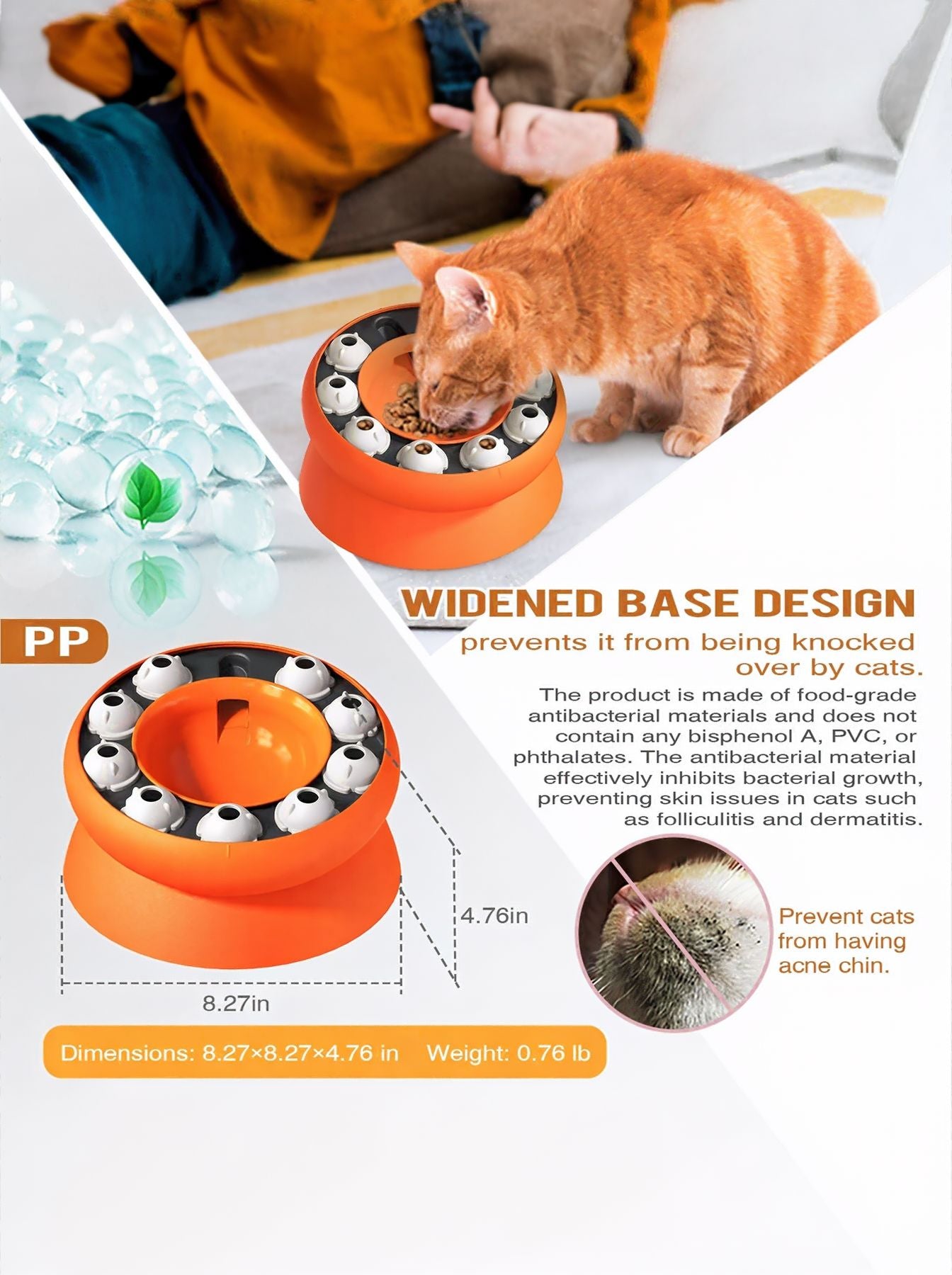 Interactive Cat Treat Dispenser Puzzle Toy – MUSETOPIA