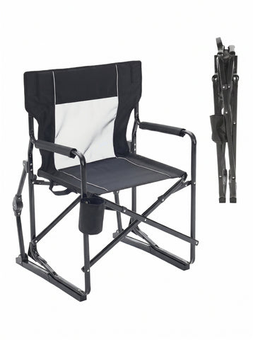 [World Cup 2026]Outdoor Folding Chair Portable Camping Lawn Chair With Mesh Backrest Waterproof Armrests And Sturdy Frame