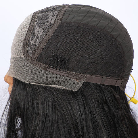 Long Wavy Black Lace Front Wig