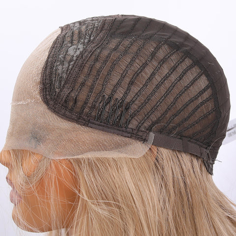Long Straight Blonde Lace Front Wig
