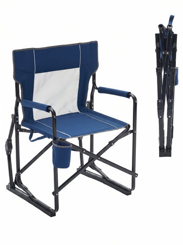 [World Cup 2026]Outdoor Folding Chair Portable Camping Lawn Chair With Mesh Backrest Waterproof Armrests And Sturdy Frame