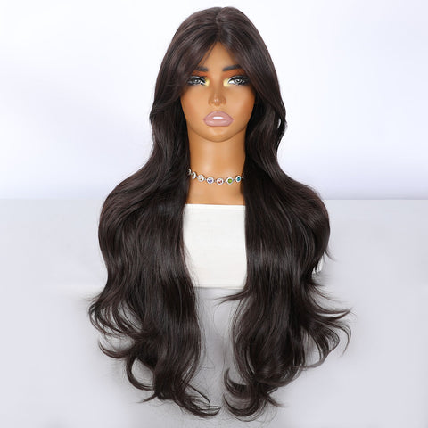 Long Wavy With Bangs Synthetic Wig