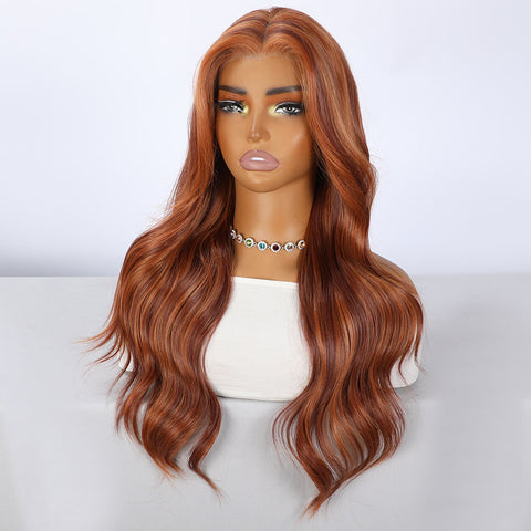 Lace Front Ombre Brown Synthetic Wig