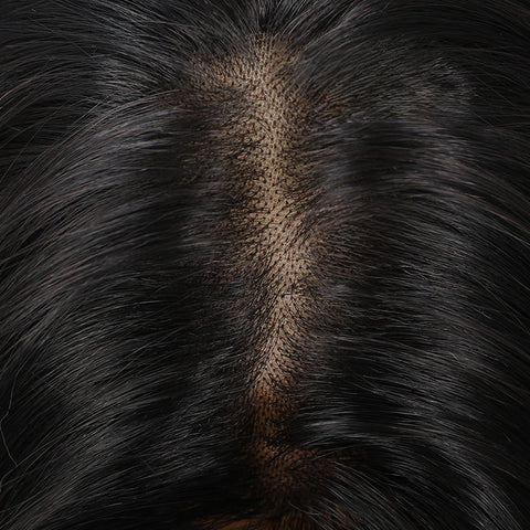 Long Wavy Black Lace Front Wig