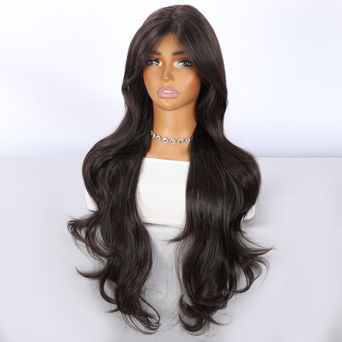 Long Wavy With Bangs Synthetic Wig