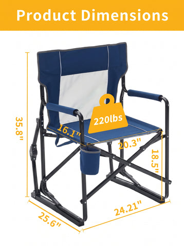 [World Cup 2026]Outdoor Folding Chair Portable Camping Lawn Chair With Mesh Backrest Waterproof Armrests And Sturdy Frame