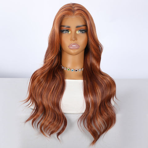 Lace Front Ombre Brown Synthetic Wig