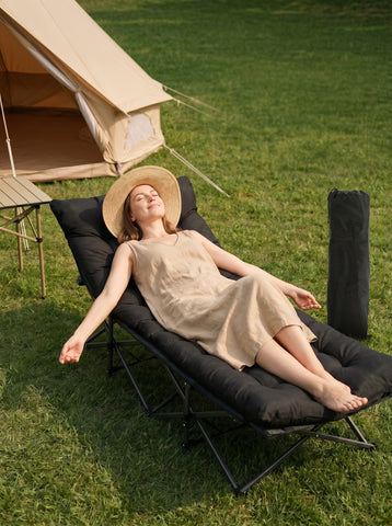 [World Cup 2026]Foldable Camping Bed With Mattress Sturdy And Durable Folding Bed