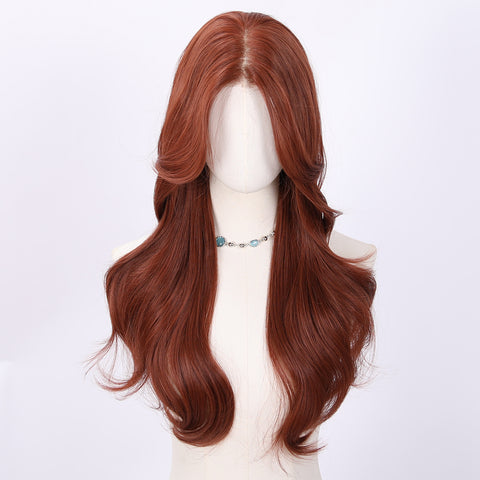 Long Wavy Auburn Synthetic Wig