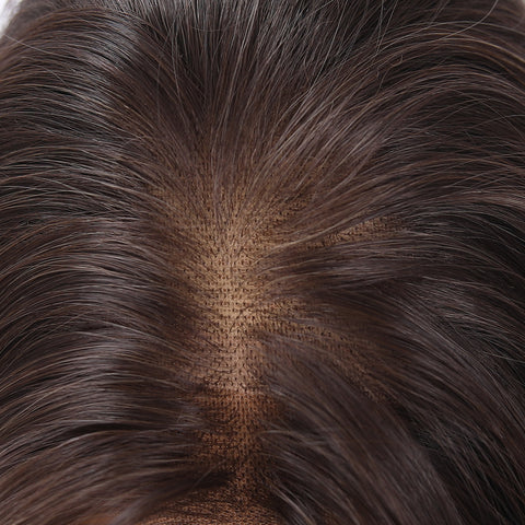 Long Wavy Brown Synthetic Wig